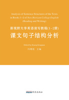 Analysis of Sentence Structures of the Texts in Books 1-2 of New Horizon College English (Reading an