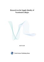 Research on the Supply Quality of Vocational Colleges